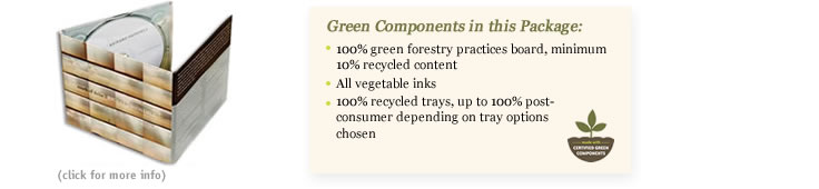 green components in the digipak