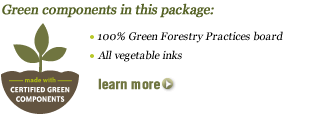 Certified green components in this package