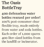 The Oasis bottle tray