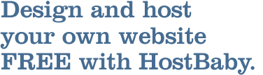 Design and host your own website FREE with Hostbaby